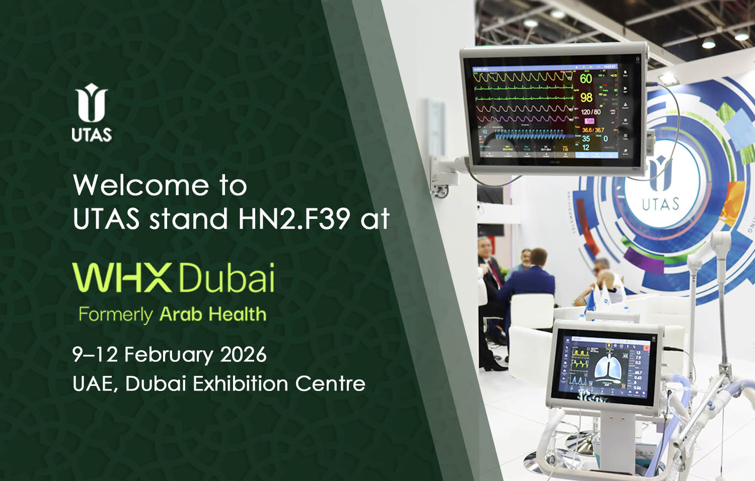 WHX Dubai 2026 - UTAS stand medical equipment