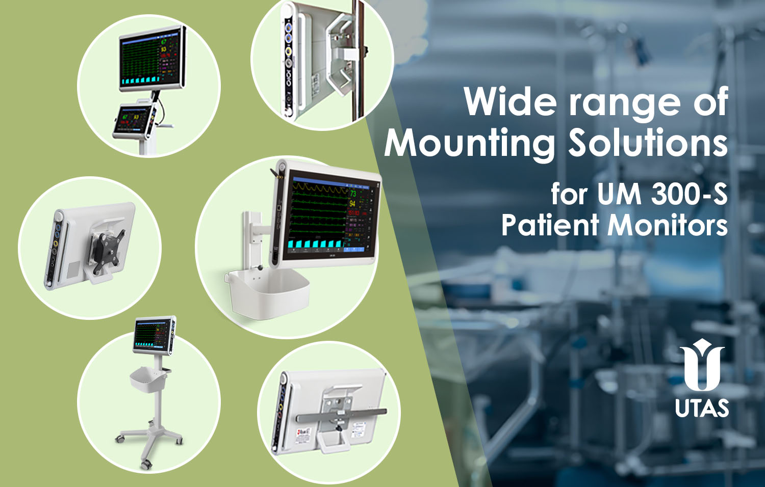 Mounting for patient monitor UM 300-S
