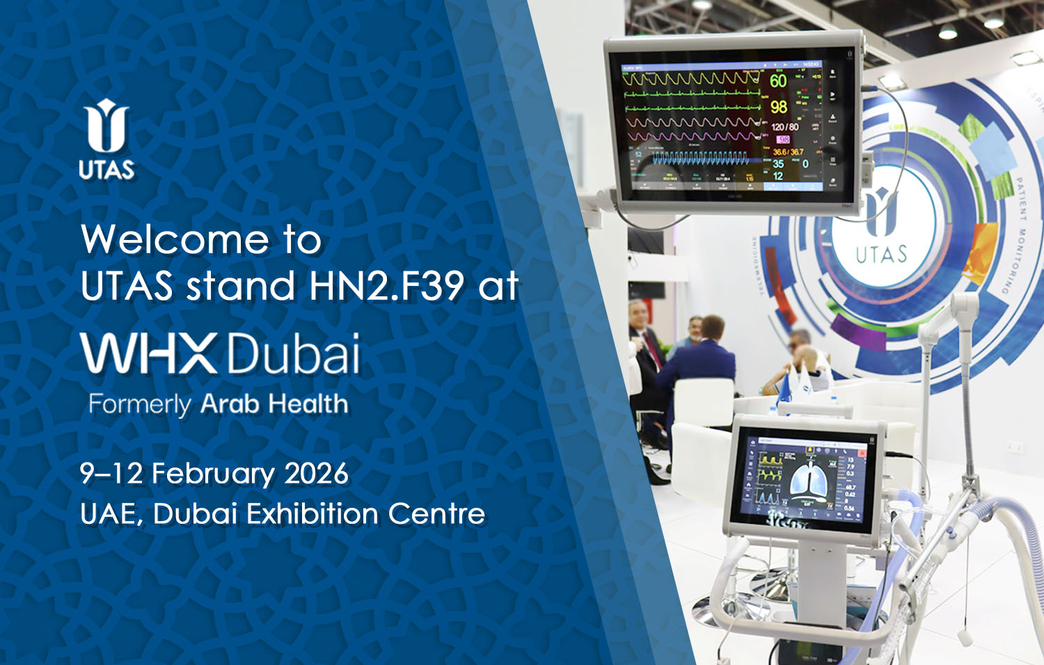 WHX Dubai 2026 - UTAS stand medical equipment